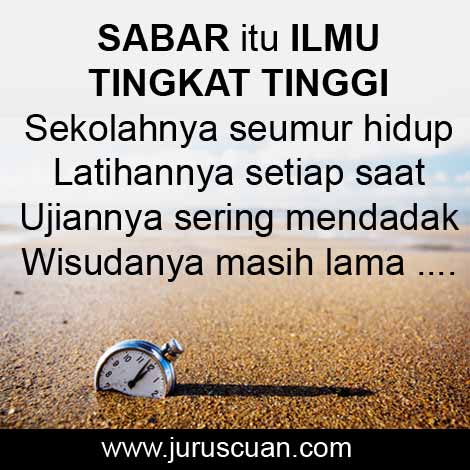Sabar Itu Ilmu Tingkat Tinggi