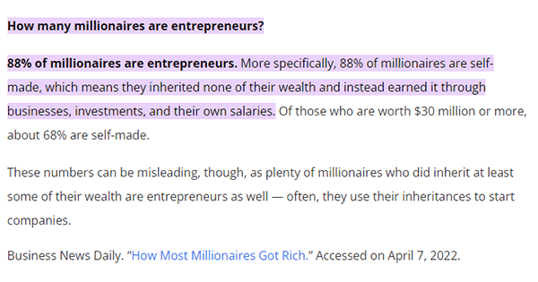 Berapa banyak wrausaha yang menjadi miliarder