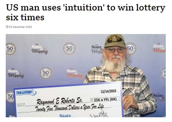 Orang paling beruntung di dunia menang lotere hingga 6 kali